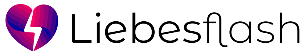Ein herzförmiges Symbol mit einem Blitz in der Mitte und einem violett-pinken Farbverlauf auf schwarzem Hintergrund.