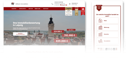 Website Willuhn Immobilien