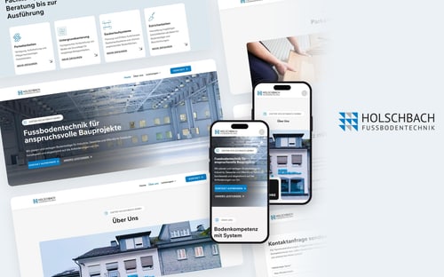Website der Dieter Holschbach GmbH auf Desktop und Smartphone