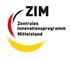 Logo des ZIM – Zentrales Innovationsprogramm Mittelstand in Schwarz-Rot-Gelb