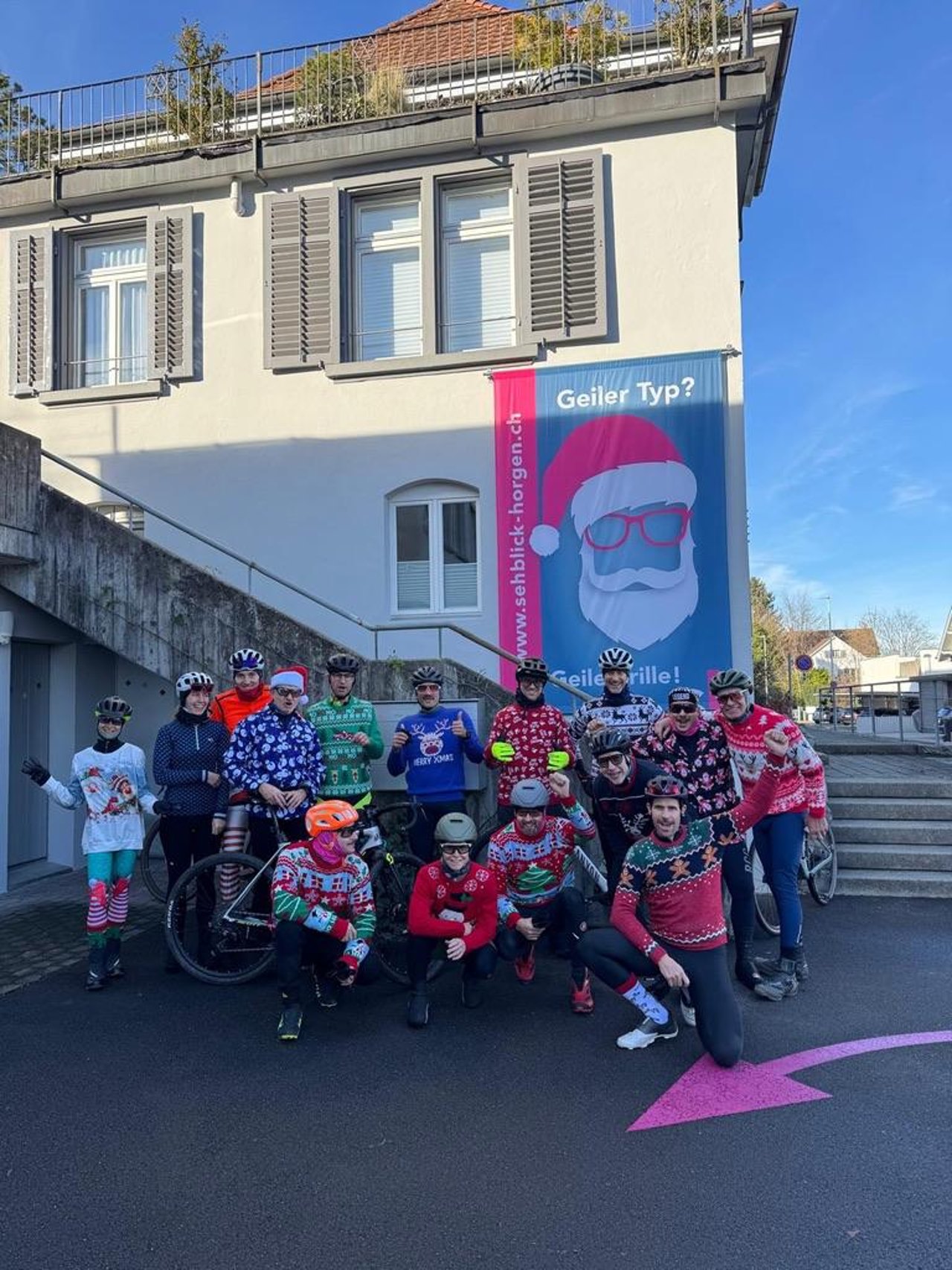 Ugly Xmas Gravel Ride: die Gruppe
