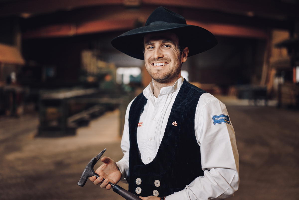 Benjamin Stocksiefen in der Halle