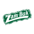 Schwarzes Etikett mit weißem Text "Zam-Buk" und einem weißen horizontalen Band darunter.