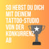 Kalender mit ausgebuchten Terminen und Tattoo-Motiven im Hintergrund – darüber der Titel: 'Tattoo Studio ausgebucht – so schaffen es andere Studios