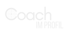 Weißer Text auf grünem Hintergrund: "Coach" mit Fadenkreuz im "C" und darunter "IM PROFIL".