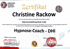 Zertifikat für Christine Rackow als Hypnose-Coach - DHI, München, 23. Juni 2023.