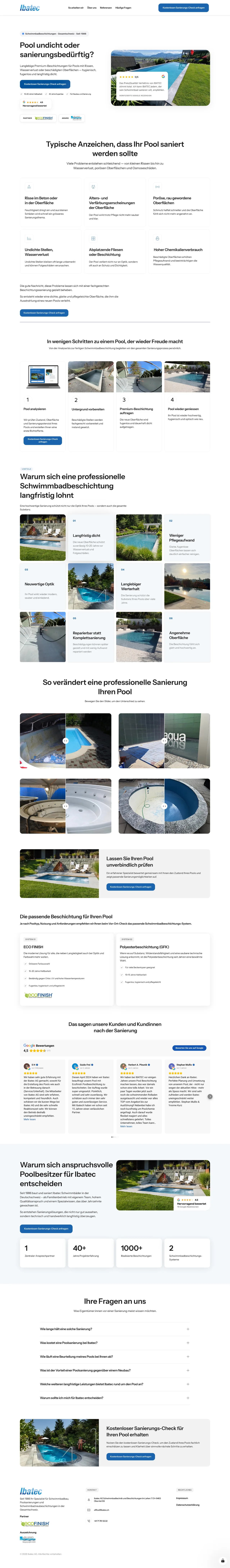 Google-Ads-Landingpage der Ibatec AG