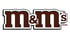 Braunes M&M's Logo in serifenloser Schrift mit weißer und schwarzer Umrandung auf weißem Hintergrund.