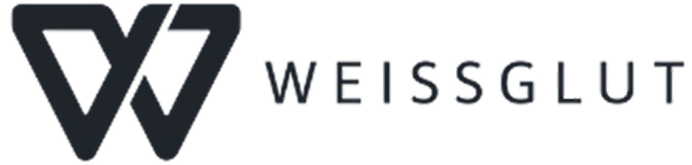 WEISSGLUT-Logo mit einem stilisierten „W“ links und dem Schriftzug „WEISSGLUT“ rechts.