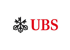 UBS Logo mit drei schwarzen gekreuzten Schlüsseln links und dem roten Schriftzug UBS rechts auf weißem Hintergrund.