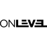 ONLEVEL-Logo in schwarzer Schrift auf dunkelgrünem Hintergrund.