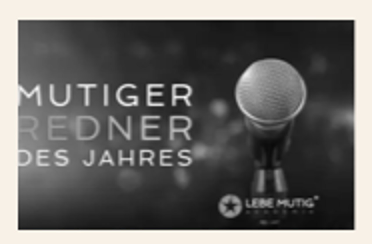 Mutiger Redner des Jahres
