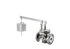 Schwimmerventil aus Metall mit Flanschanschlüssen und langem Hebelarm.