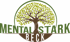 Ein grünes Logo mit einem braunen Baum in der Mitte und den Wörtern "MENTAL STARK" und "BECK".