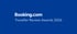 Booking.com Traveller Review Awards 2026 Logo auf blauem Hintergrund.