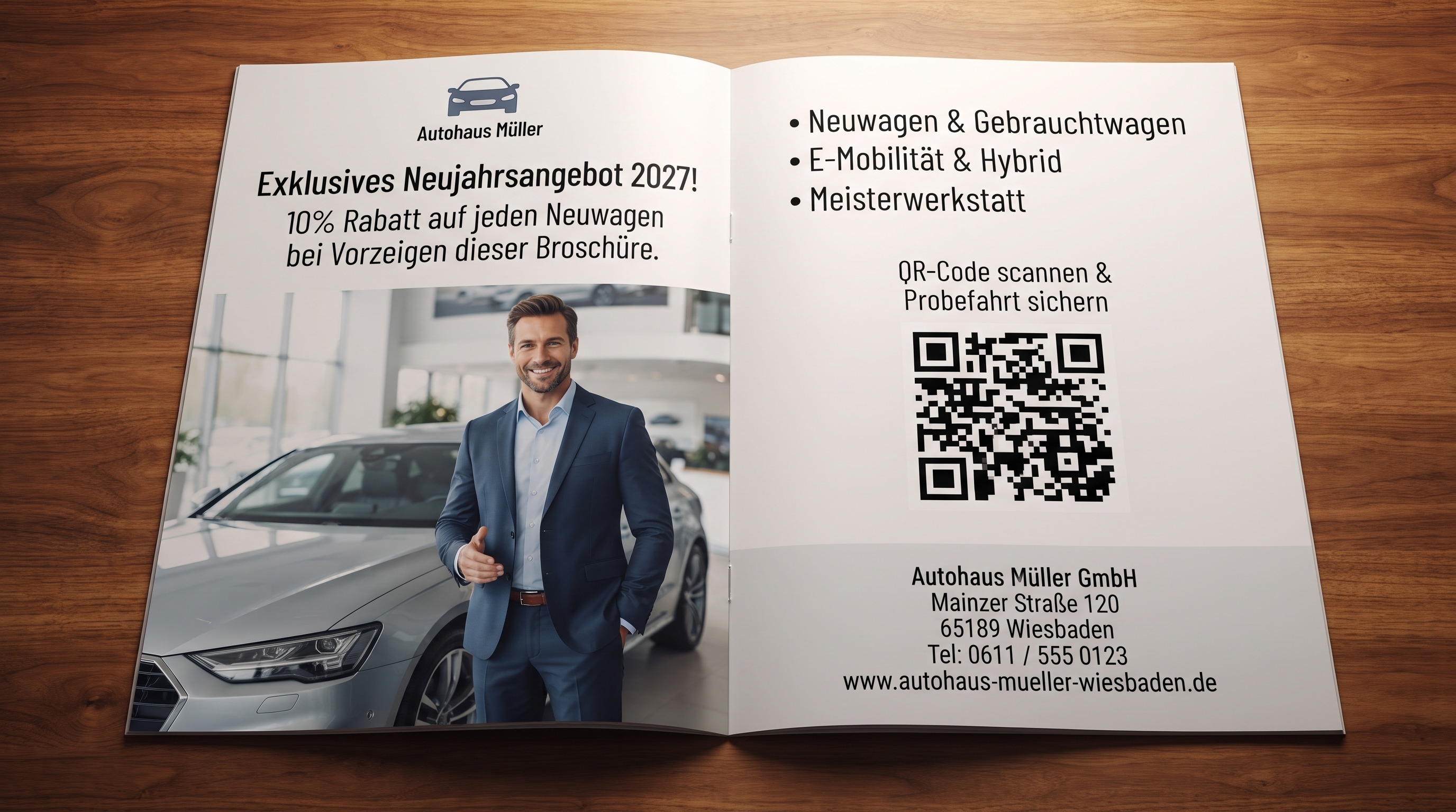 Die exklusive Partnerbroschüre – mit zwei eigenen Seiten für Ihr Unternehmen.