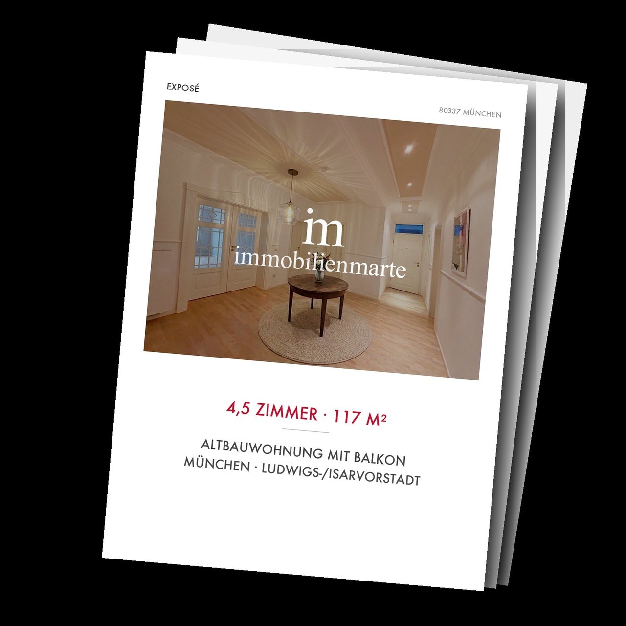 Exposé der 4,5-Zimmer-Altbauwohnung als PDF