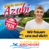 Junge lächelt vor Schwimmbad, Text: "Werde unser Azubi (m/w/d) Ab September 2026. Wir freuen uns auf dich! ILLERTAL-BAD KIRCHDORF an der Iller."