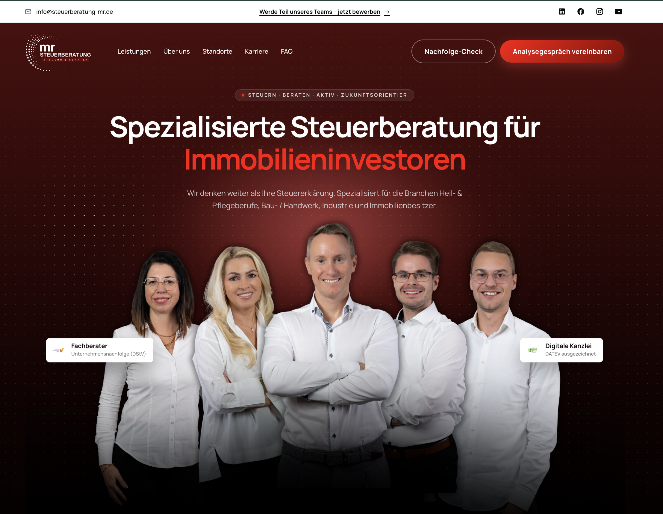 Webentwicklung & Karriereseite