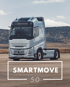 Silberner Volvo LKW mit GLOBETROTTER Fahrerhaus und im SMARTMOVE 50 Angebot