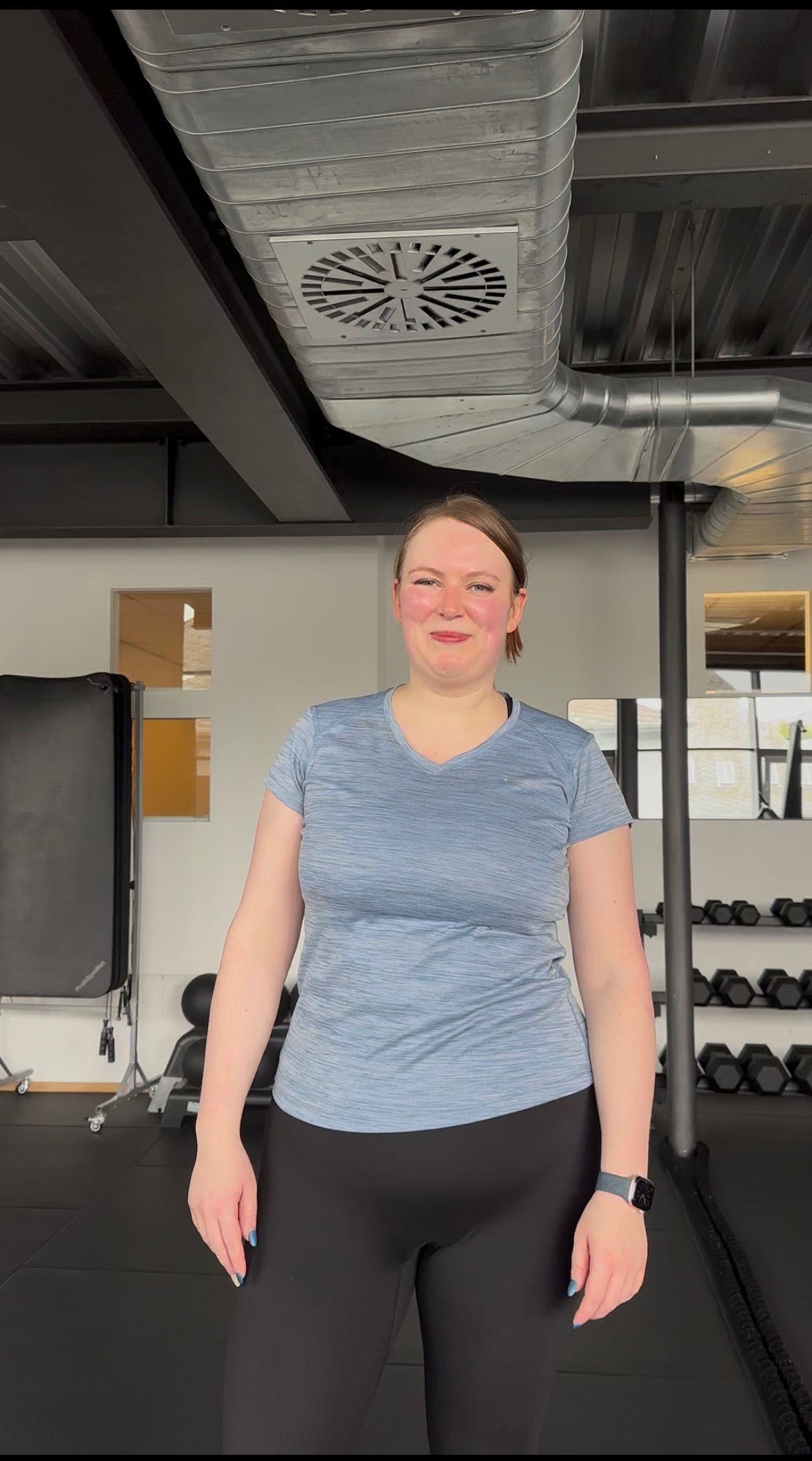 Die Fluglotsin Anna ,die in Luxemburg viel Verantwortung trägt und mit Sasani Sports an Ihrer Gesundheit arbeitet.