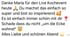 Text sagt: "Danke Maria für den Live Kochevent heute 🙏 Du machst das einfach so super und bist so inspirierend 🥰 Es ist einfach immer schön mit dir ❤️ Schade dass du nicht „um die Ecke wohnst" 😇 Alles Liebe und schönen Abend ⭐"