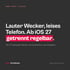 Textkachel von iTechGenius: Lauter Wecker, leises Telefon. Ab iOS 27 getrennt regelbar.