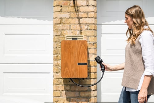 32-amp vs 48-amp EV charger mounted on a home wall in Orange, CA