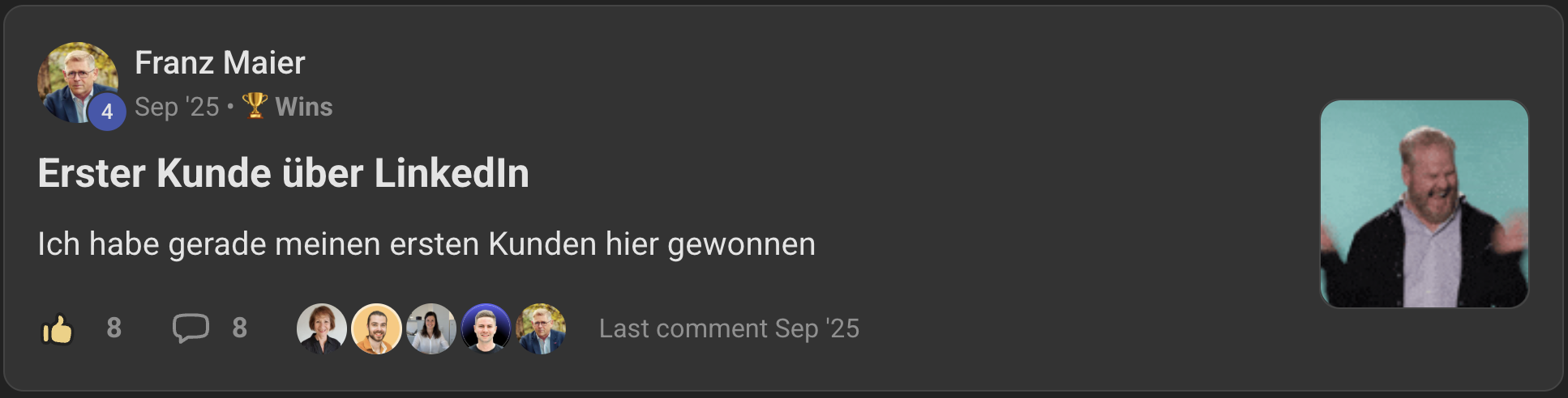LinkedIn Empfehlung