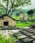 Ancient temple and Kumaoni homes near Chitai Golu Devta Temple
