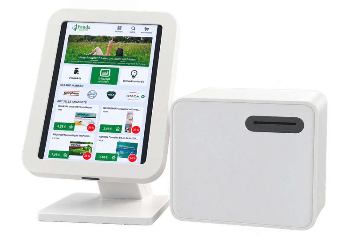 id.EXPRESS Tablet-Version auf Standfuß