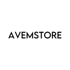 Schwarzer Text "AVEMSTORE" auf weißem Hintergrund.