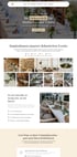 Webseite mit Überschrift "Ihr Dekoverleih für Hochzeiten und Events" und einer Galerie mit 9 Bildern von dekorierten Veranstaltungsräumen.