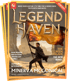"Legend Haven" magazine cover: Person with flag in desert, "Minerva McGonical" and "The Green Blade" text.