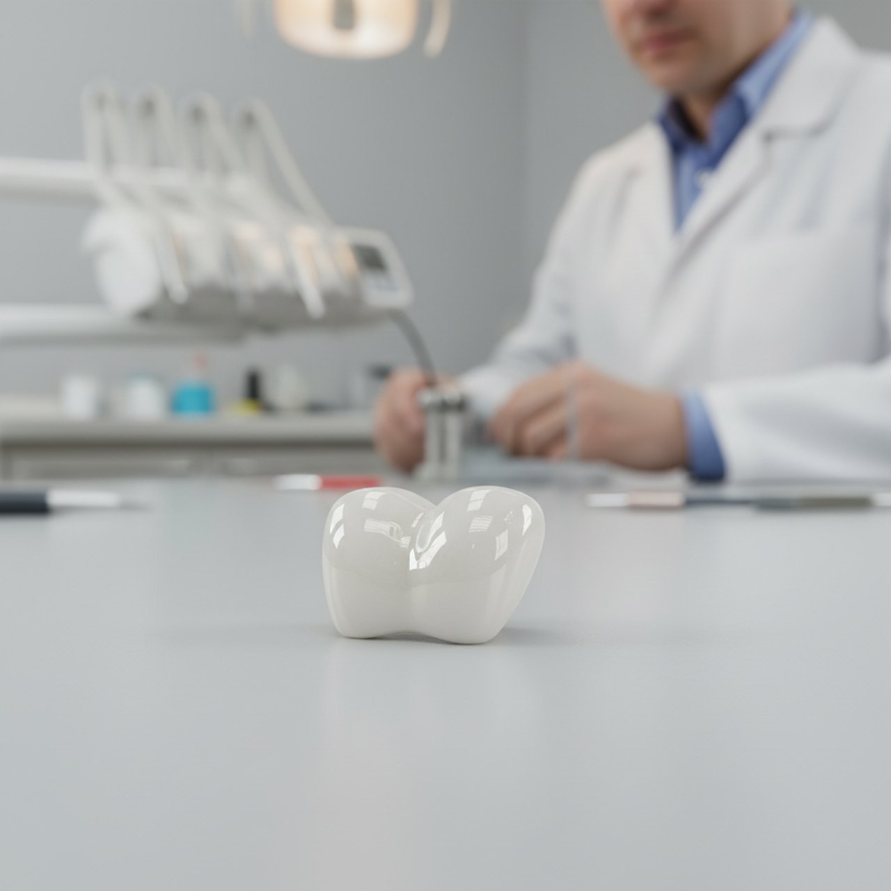 metallfreie Vollkeramikkrone als Ersatz für Metallkeramik