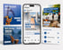 Smartphone mit Instagram-Anzeige „Wir suchen dich!“ für Tiefbaufacharbeiter neben Social-Media-Posts und Bewerber-Pipeline.