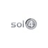 Graues "sol4"-Logo mit einer 4 in einem Kreis.