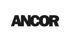 Schwarzes "ANCOR"-Logo auf weißem Hintergrund, umgeben von einem dunkelgrünen Feld.