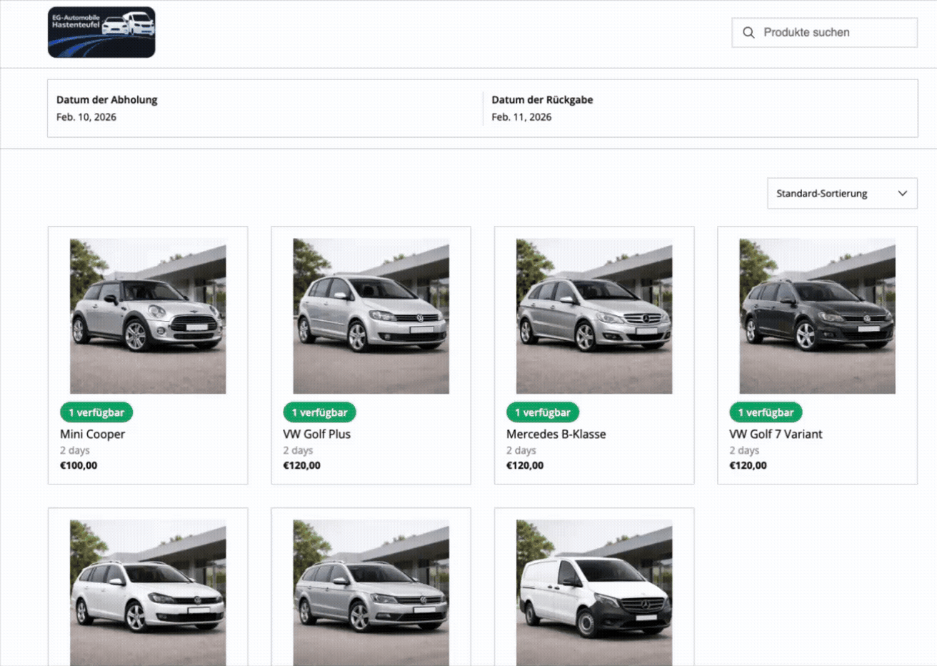 Gif mit Video "Wie bucht man ein Fahrzeug?"