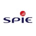 SPIE-Logo: Dunkelblaue Buchstaben mit einem roten, gestreiften Kreis über dem „I“.