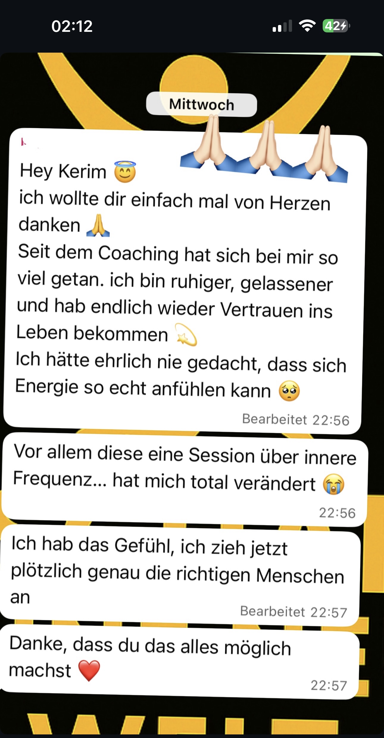Kundenfeedback WhatsApp