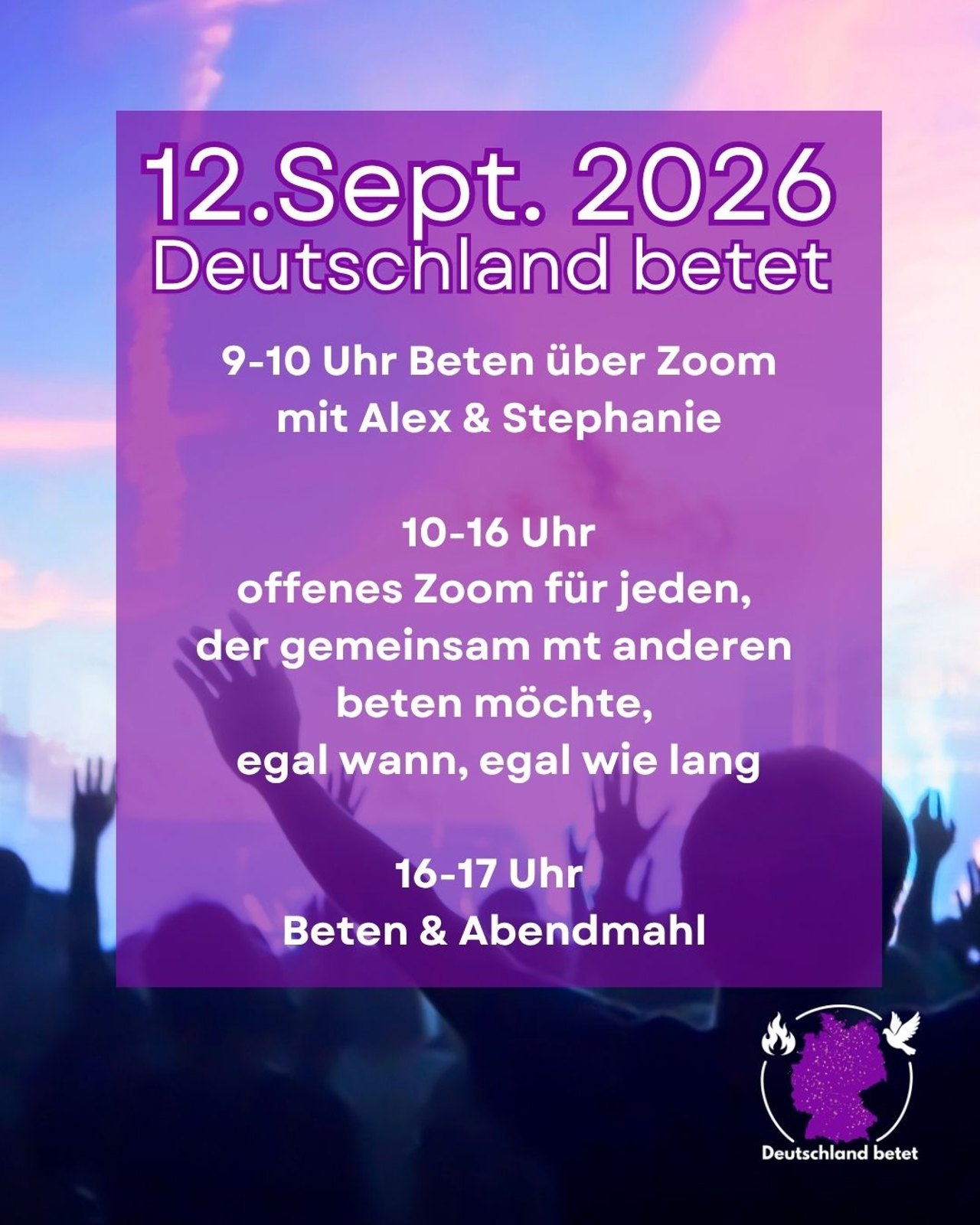 Nationaler Gebetstag Flyer