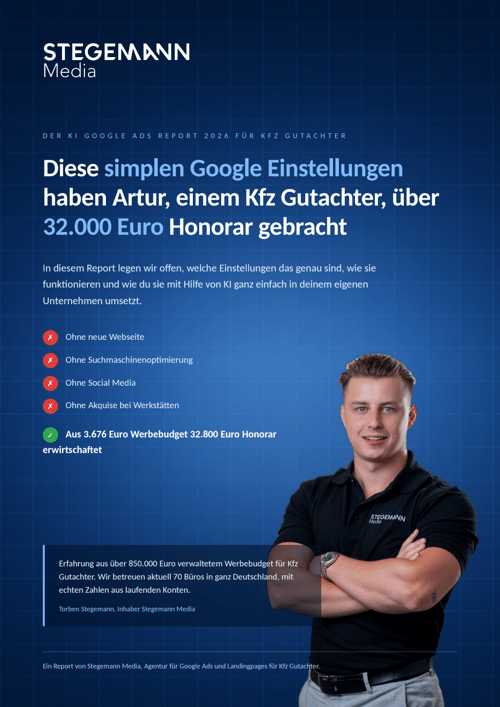Branchenreport Kfz-Gutachter – Titelseite