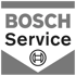 Bosch Service Logo mit grauem Text und stilisiertem Anker-Symbol auf weißem Hintergrund.