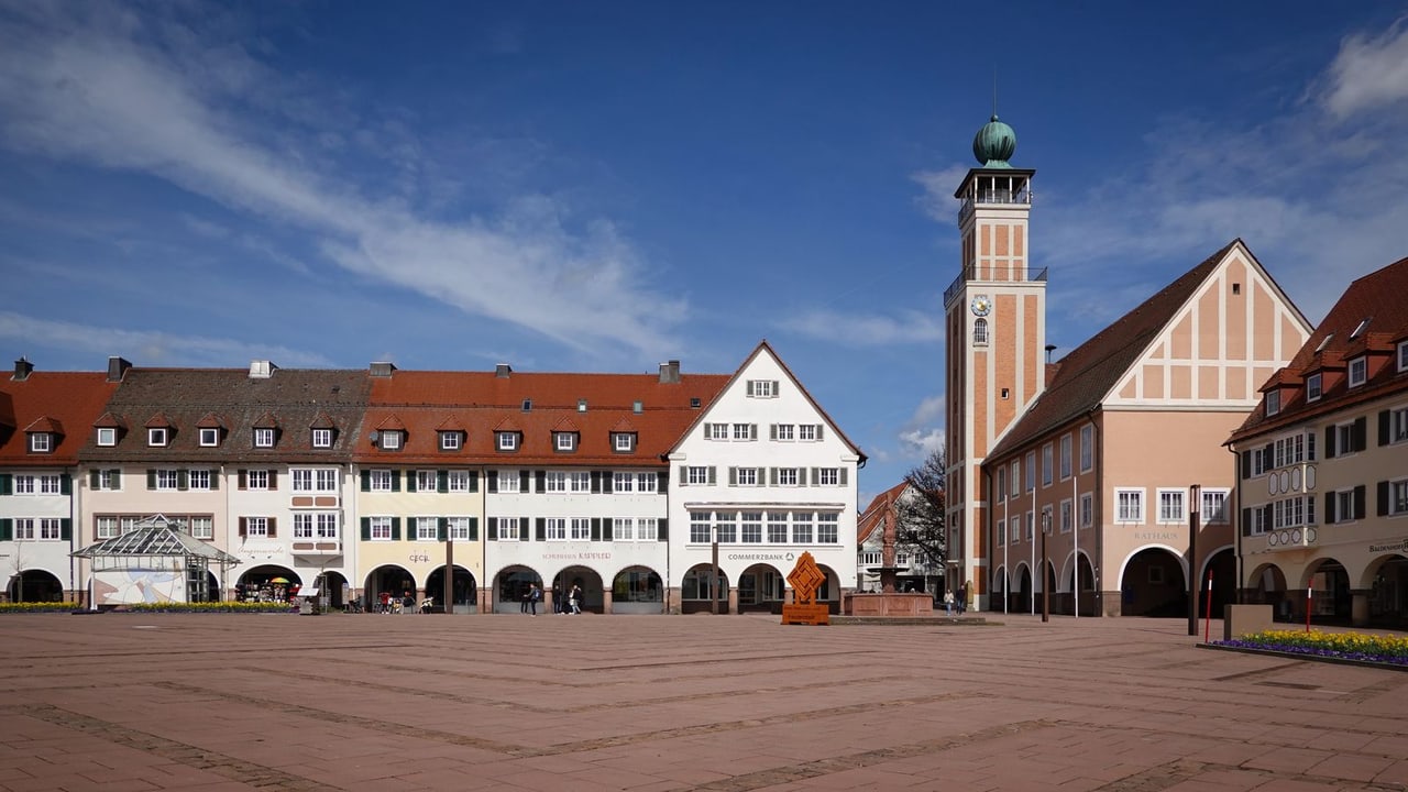 Marktplatz in Freudenstadt im Nordschwarzwald – Google Ads Agentur Klickrebellen für Freudenstadt