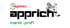 Logo: hagebau apprich markt | profi mit sitzender Figur.