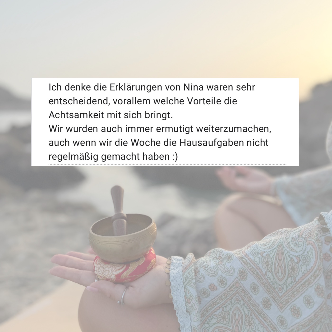 Stimme einer Teilnehmerin 8