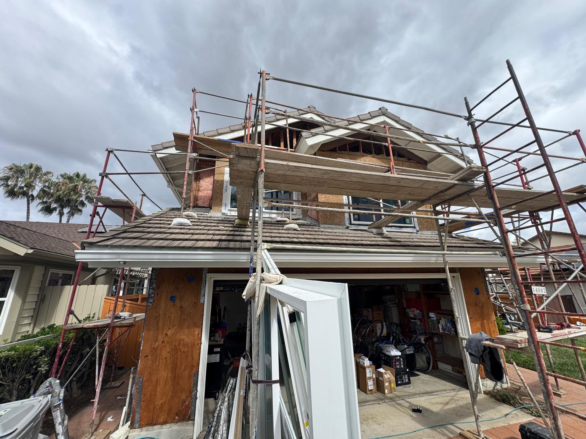 during fire resistant siding installation window replacement san diego