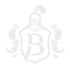 Weißes Wappen mit "VB"-Monogramm und einem Ritterhelm darüber auf grünem Hintergrund.