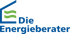 Logo: "Die Energieberater" mit stilisiertem Haus und grünen Wellenlinien.